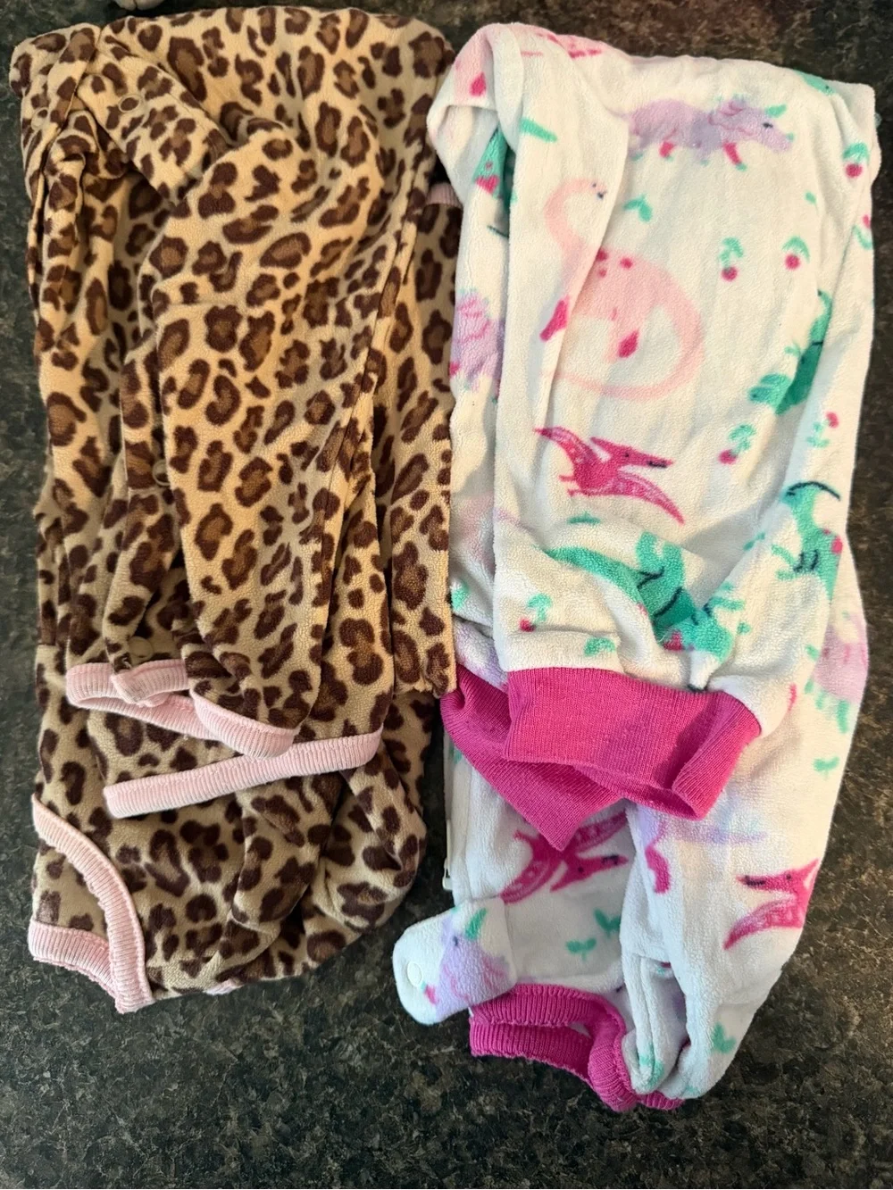 Kids Winter Fleece Pajama Bundle - Pink, Mint, Gray & Patterned